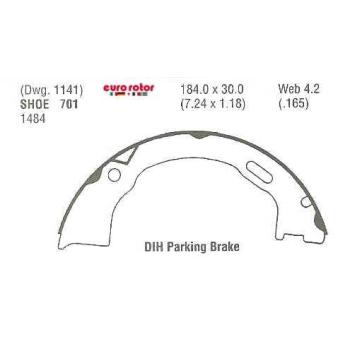 1995 Jeep Grand Cherokee Parking Brake Shoe