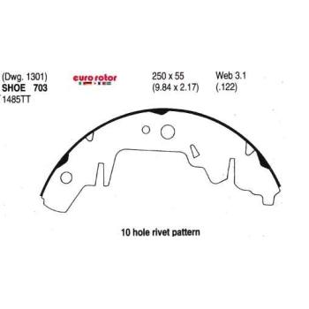 1996 Plymouth Voyager Drum Brake Shoe