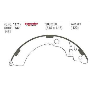 2001 Chevrolet Metro Drum Brake Shoe
