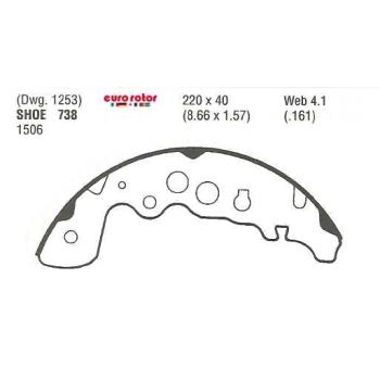 2004 Chevrolet Tracker Drum Brake Shoe
