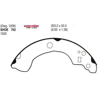 2000 Nissan Sentra Drum Brake Shoe Rear Eurorotor 762 image 1 of 1