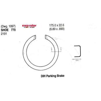 2000 Oldsmobile Alero Parking Brake Shoe