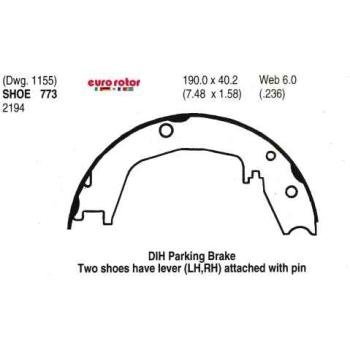 2001 Hyundai Santa Fe Parking Brake Shoe