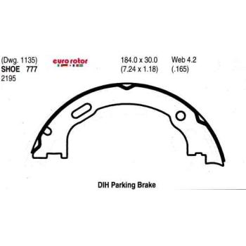 2018 Dodge Charger Parking Brake Shoe