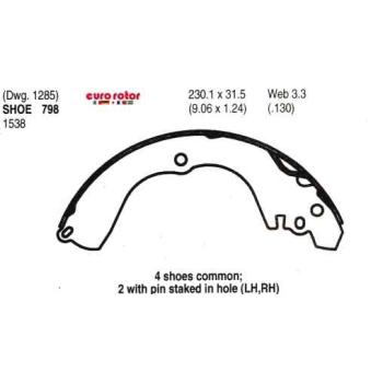 2004 Mitsubishi Outlander Drum Brake Shoe