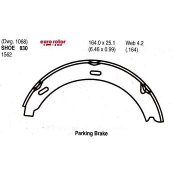 1999 Mercedes-Benz S320 Parking Brake Shoe