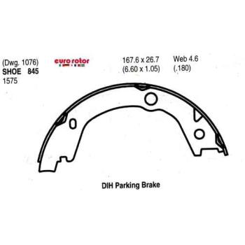 2009 Kia Magentis Parking Brake Shoe