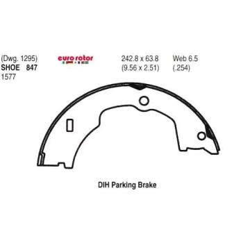 2021 Ford F-450 Super Duty Parking Brake Shoe