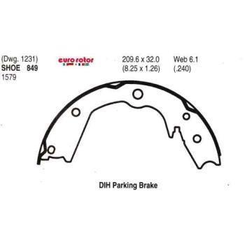 2008 Honda Pilot Parking Brake Shoe