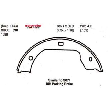2015 BMW 750Li xDrive Parking Brake Shoe