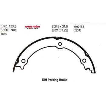 2010 Hummer H3T Parking Brake Shoe