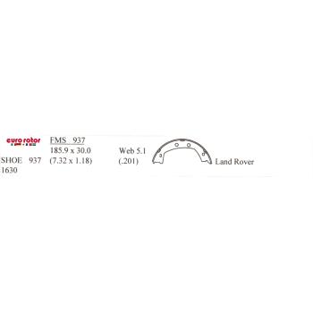 2013 Land Rover LR2 Parking Brake Shoe