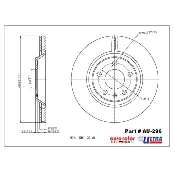 2006 Audi S4 Disc Brake Rotor