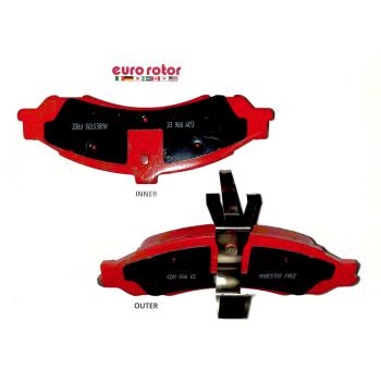 2004 Pontiac GTO Disc Brake Pad Front Eurorotor F1D1043 image 1 of 1