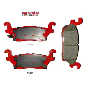 2010 Hummer H3T Disc Brake Pad Rear Eurorotor F1D1120H image 1 of 1