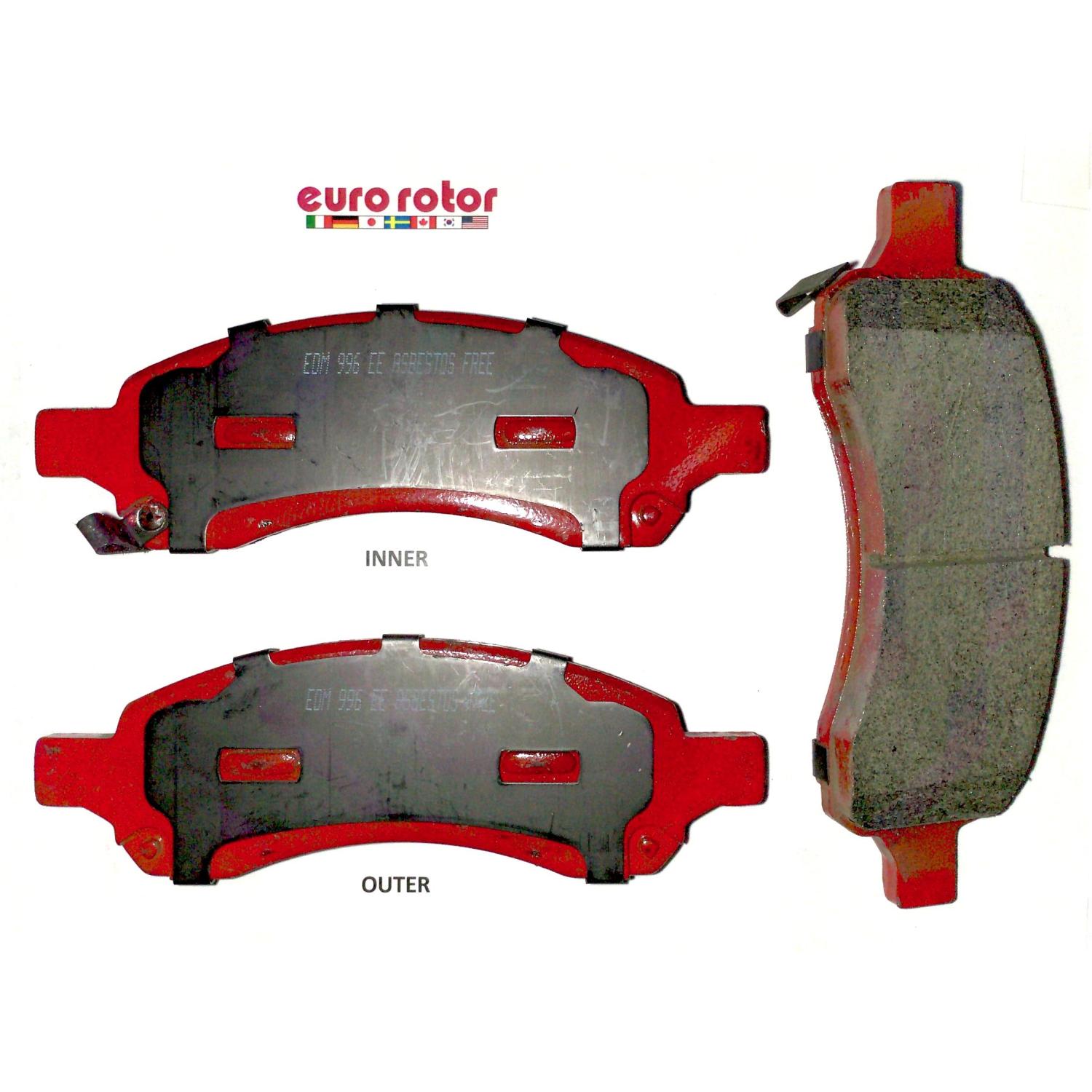 Eurorotor F1D1169AH - Disc Brake Pad Eurorotor F1D1169AH Disc Brake Pad product image 1 of 1