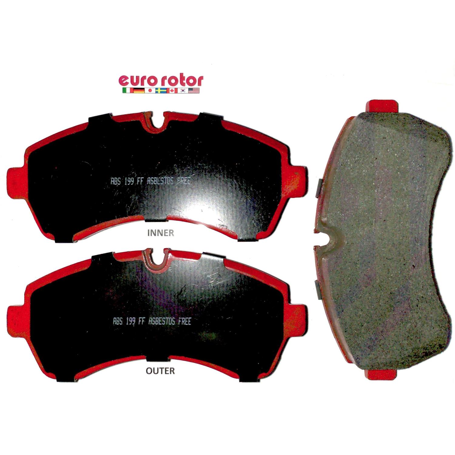 Eurorotor F1D1268 Disc Brake Pad product image 1 of 1