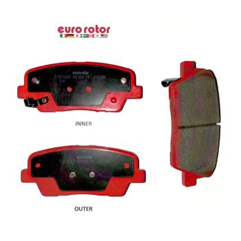 2011 Kia Sedona Disc Brake Pad Rear Eurorotor F1D1284H image 1 of 1