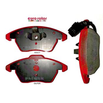 2013 Audi TT Quattro Disc Brake Pad Front Eurorotor F1D1319H image 1 of 1