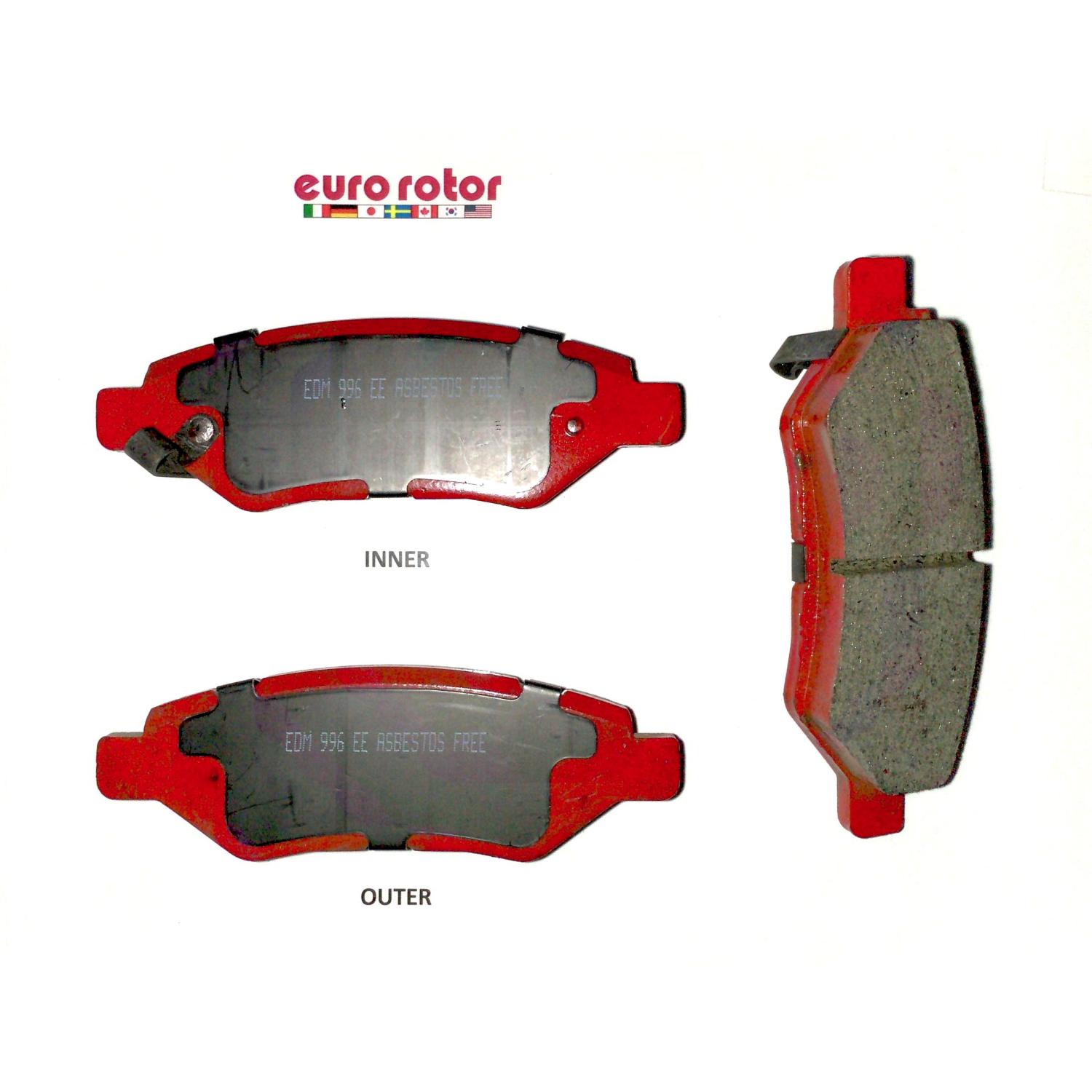 Eurorotor F1D1337H Disc Brake Pad product image 1 of 1