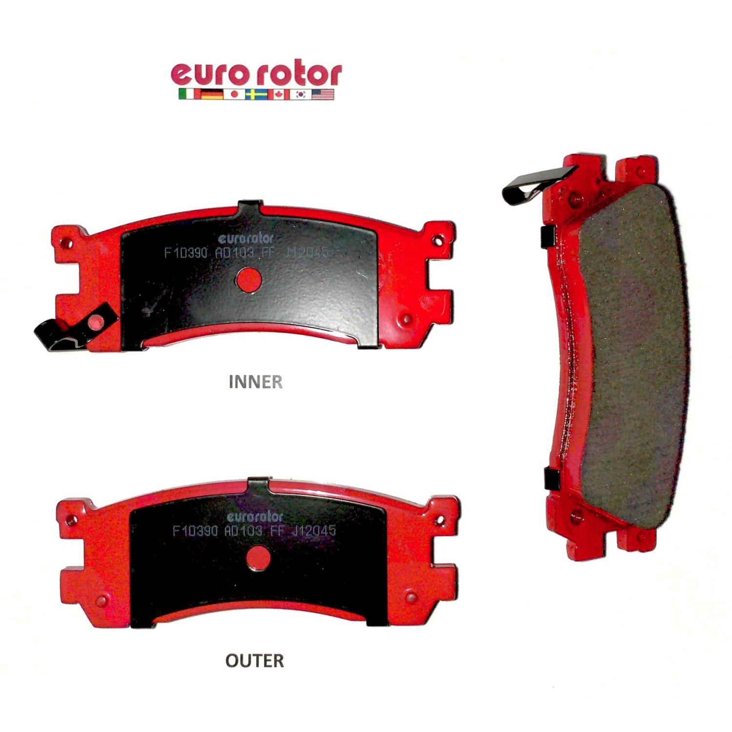 Eurorotor F1D390 Disc Brake Pad product image 1 of 1