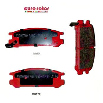 1998 Subaru Legacy Disc Brake Pad Rear Eurorotor F1D471 image 1 of 1