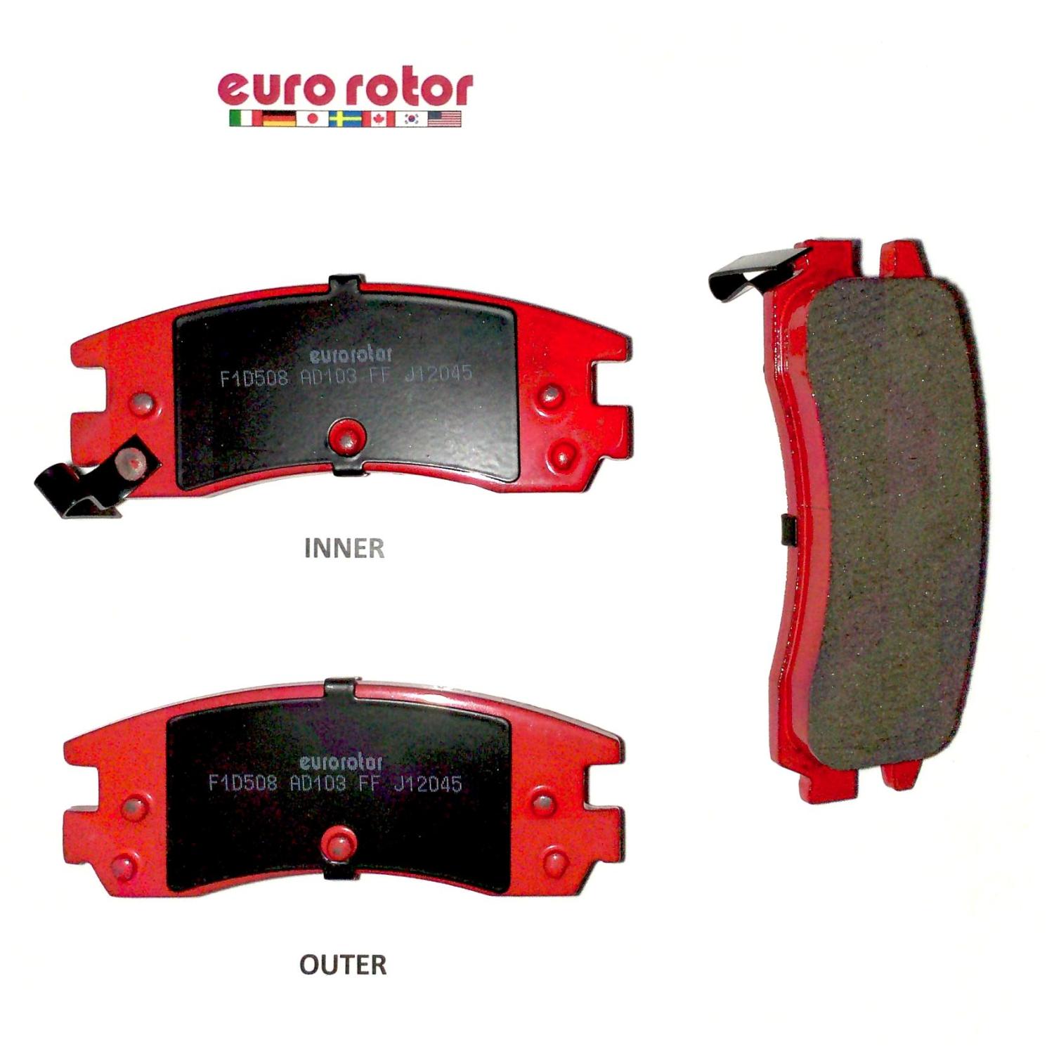 Eurorotor F1D508H Disc Brake Pad product image 1 of 1