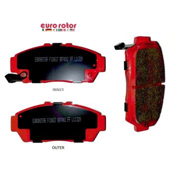 2000 Acura Integra Disc Brake Pad Front Eurorotor F1D617H image 1 of 1