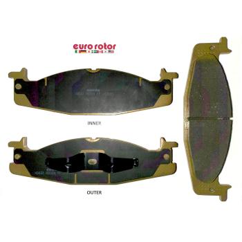 1995 Ford Bronco Disc Brake Pad Front Eurorotor F1D632H image 1 of 1