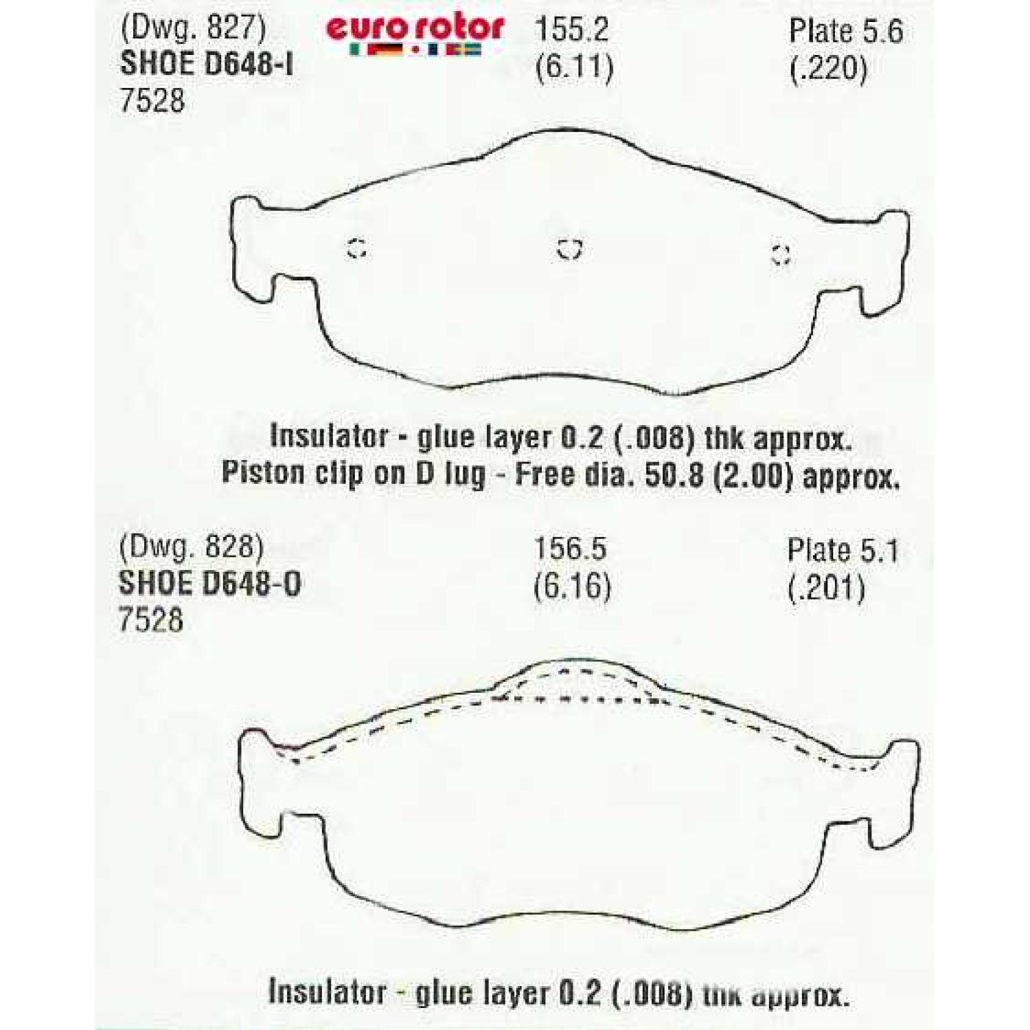 Eurorotor F1D648 - Disc Brake Pad Eurorotor F1D648 Disc Brake Pad product image 1 of 1