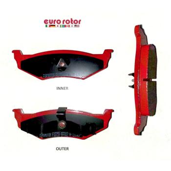1998 Dodge Neon Disc Brake Pad Rear Eurorotor F1D759 image 1 of 1