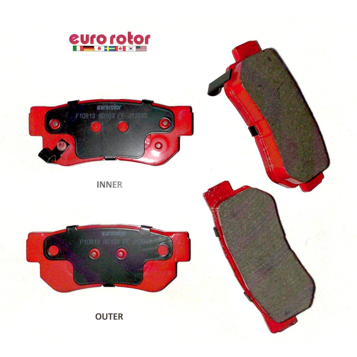 Eurorotor F1D813H Disc Brake Pad product image 1 of 1