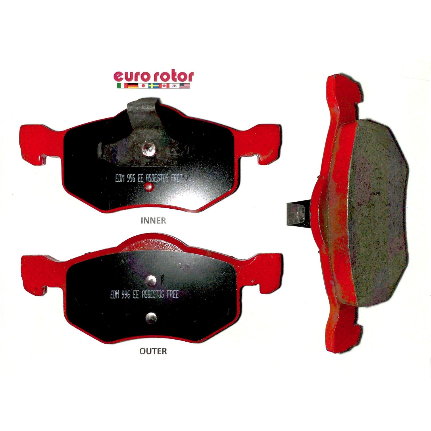 Eurorotor F1D843H Disc Brake Pad product image 1 of 1