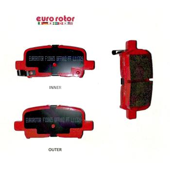 2004 Acura MDX Disc Brake Pad Rear Eurorotor F1D865H image 1 of 1
