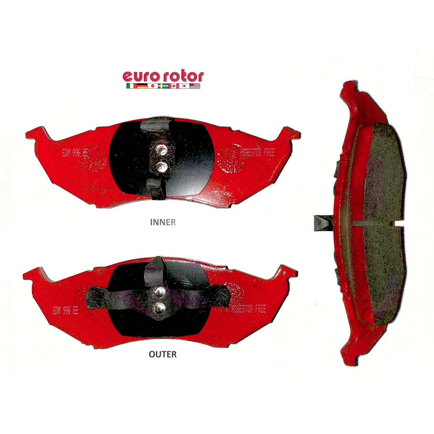Eurorotor F1D896 - Disc Brake Pad Eurorotor F1D896 Disc Brake Pad product image 1 of 1