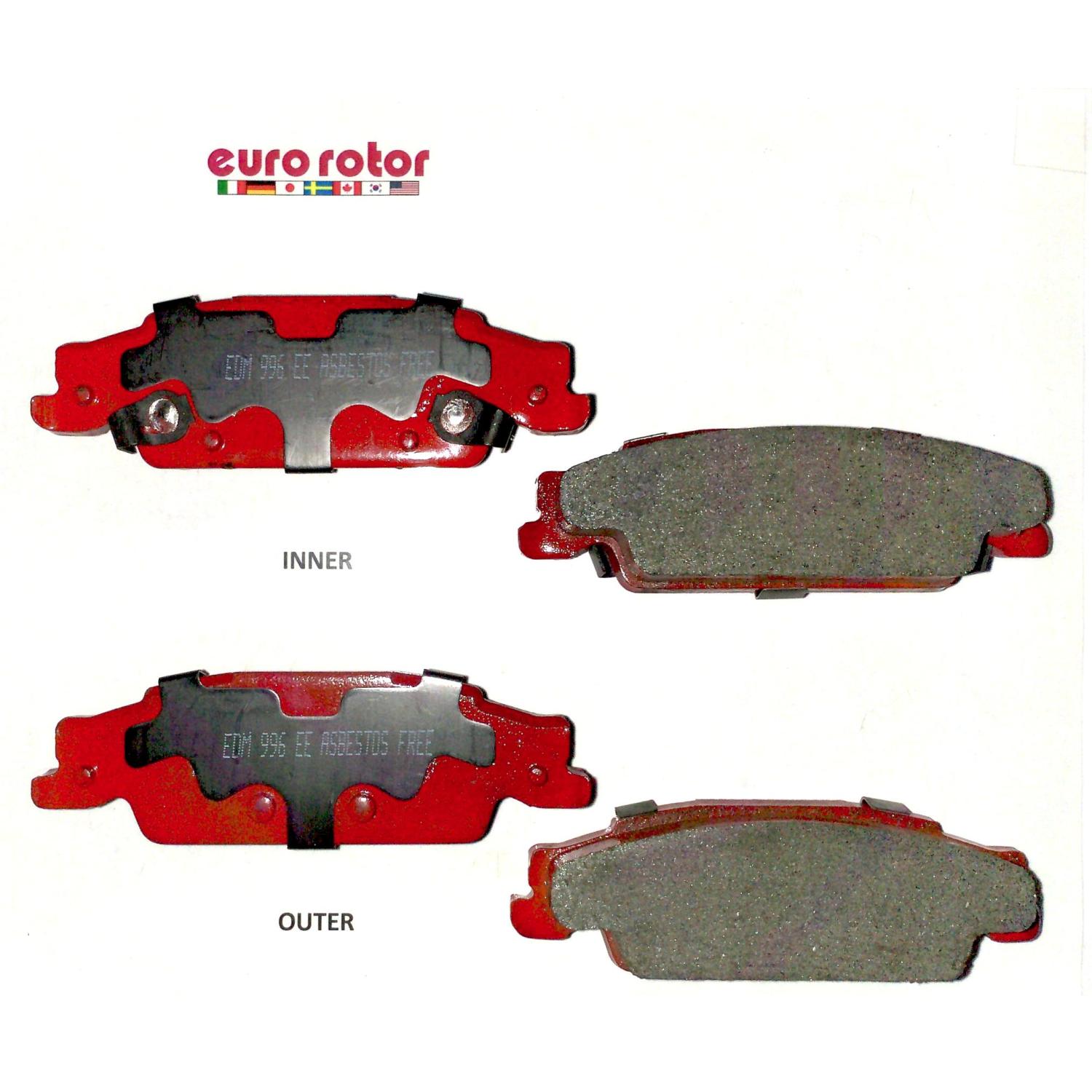 Eurorotor F1D922H - Disc Brake Pad Eurorotor F1D922H Disc Brake Pad product image 1 of 1