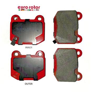 2003 Mitsubishi Lancer Disc Brake Pad Rear Eurorotor F1D961 image 1 of 1