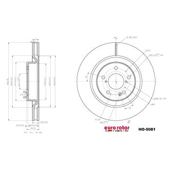 2024 Acura MDX Disc Brake Rotor