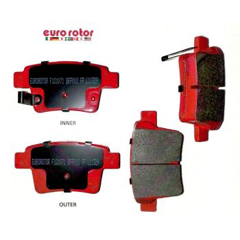 2006 Mercury Montego Disc Brake Pad Rear Eurorotor ID1071H image 1 of 1