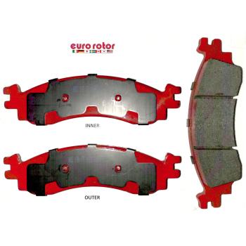 2007 Mercury Mountaineer Disc Brake Pad Front Eurorotor ID1158H image 1 of 1