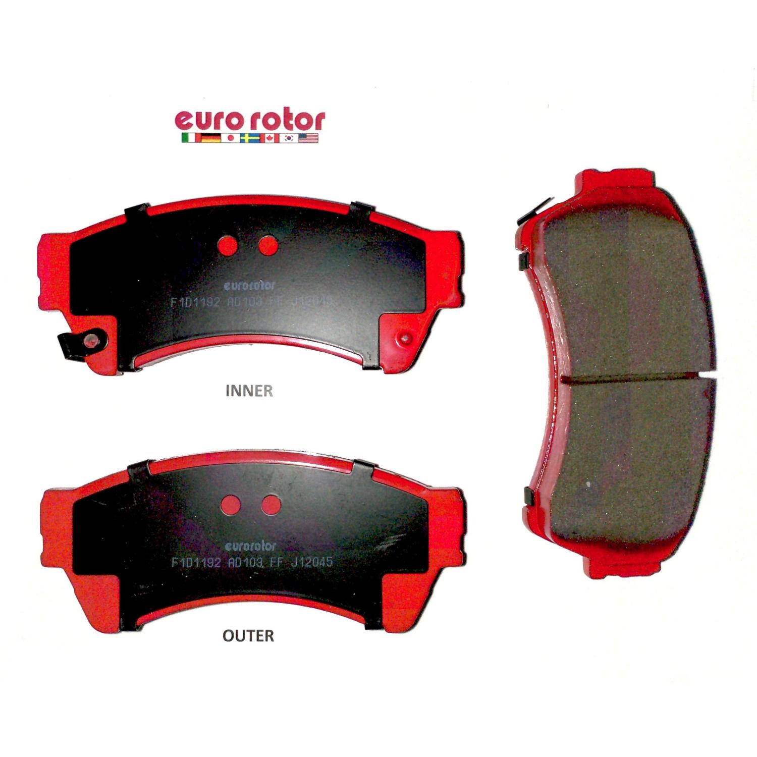 Eurorotor ID1192H - Disc Brake Pad Eurorotor ID1192H Disc Brake Pad product image 1 of 1