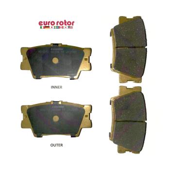 2017 Toyota Avalon Disc Brake Pad Rear Eurorotor ID1212H image 1 of 1