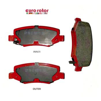 2011 Jeep Liberty Disc Brake Pad Rear Eurorotor ID1274H image 1 of 1