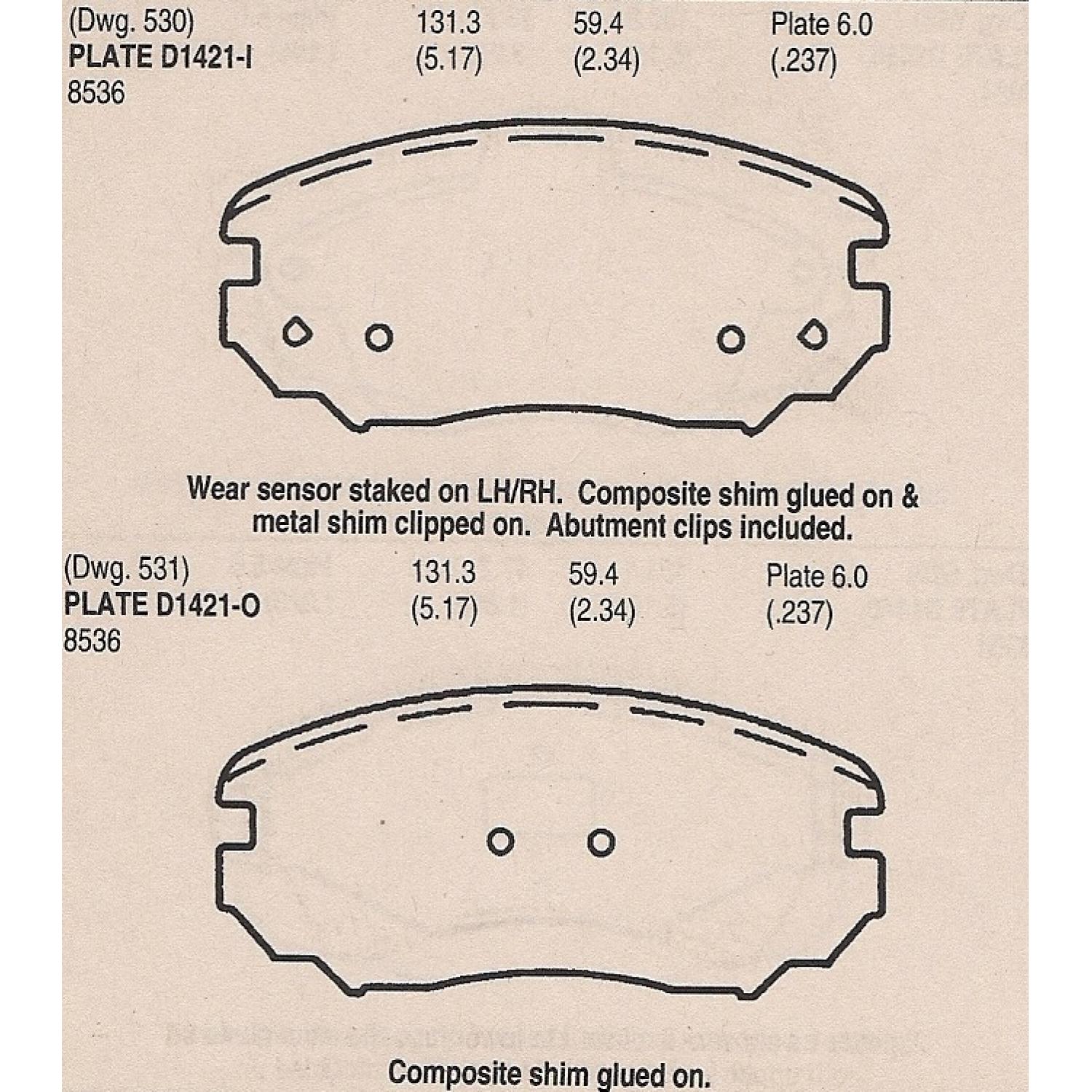 Eurorotor ID1421H - Disc Brake Pad Eurorotor ID1421H Disc Brake Pad product image 1 of 1