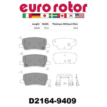 2023 Tesla X Disc Brake Pad