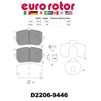 2022 Mercedes-Benz EQB 350 Disc Brake Pad