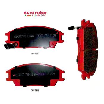 1994 Mitsubishi Precis Disc Brake Pad Front Eurorotor ID440H image 1 of 1