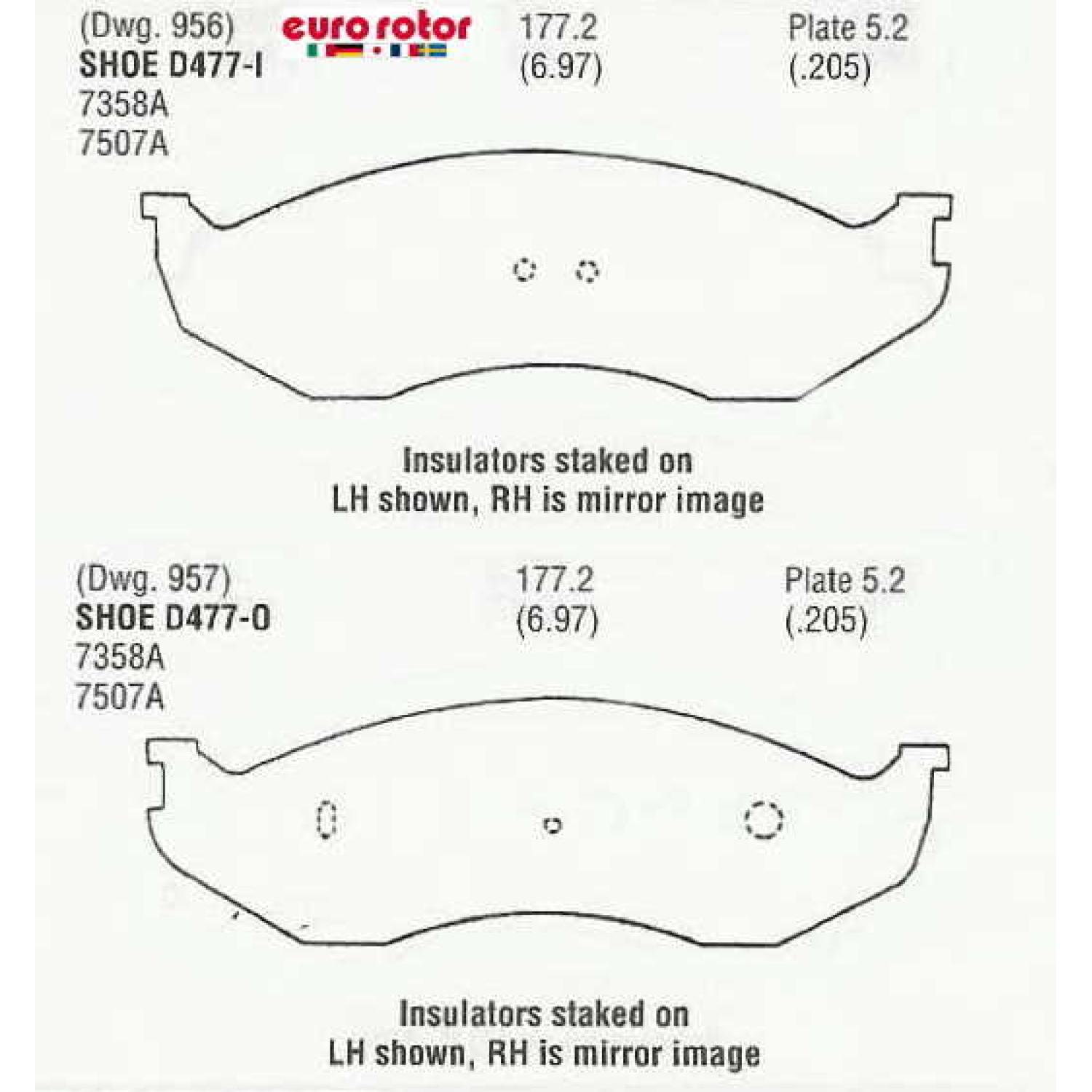Eurorotor ID477H - Disc Brake Pad Eurorotor ID477H Disc Brake Pad product image 1 of 1