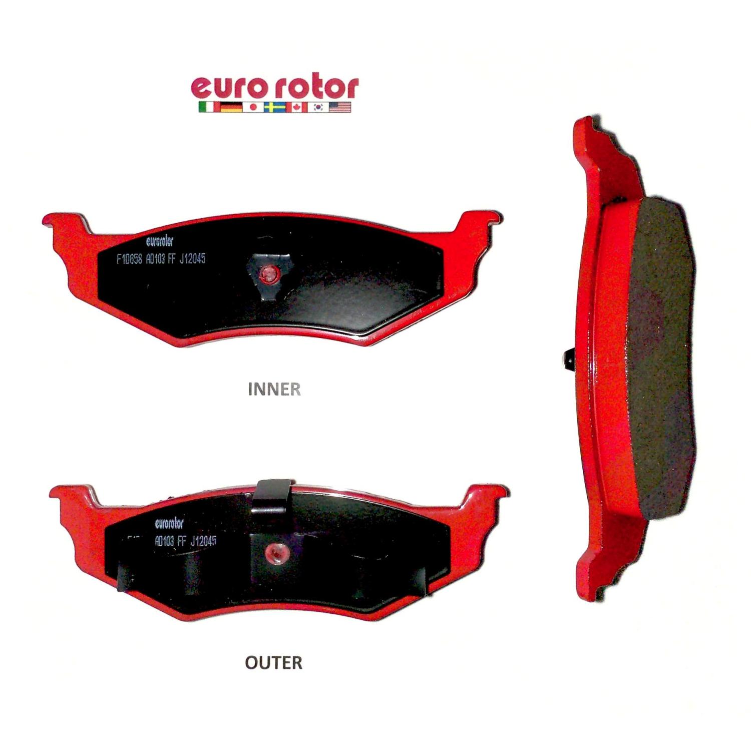 Eurorotor ID658H - Disc Brake Pad Eurorotor ID658H Disc Brake Pad product image 1 of 1