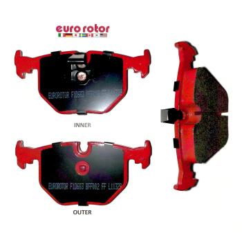 2005 Land Rover Range Rover Disc Brake Pad Rear Eurorotor ID683H image 1 of 1